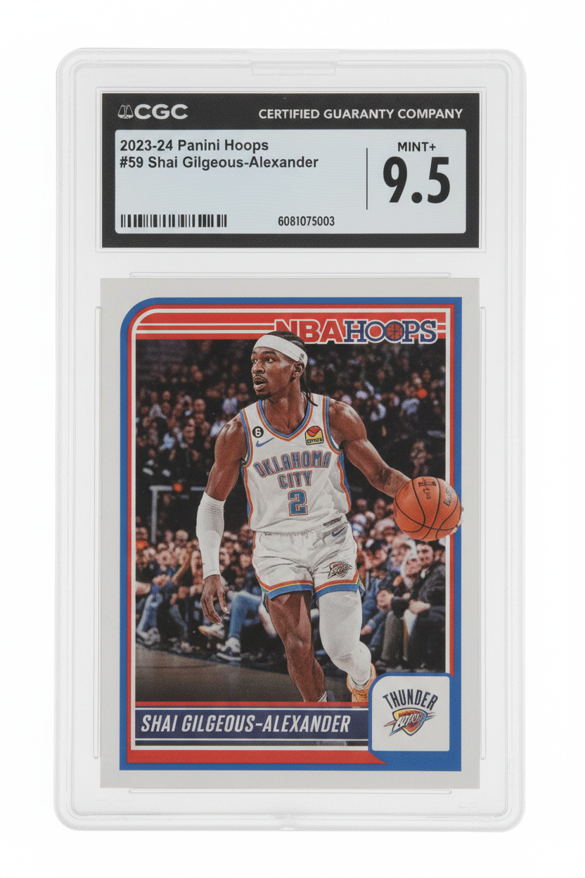 2023-24 Panini NBA Hoops Shai Gilgeous-Alexander CGC 9.5 - White Background