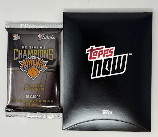 2026 NBA Champions New York Knicks Topps NOW 16 Card Team Set Sealed Pack