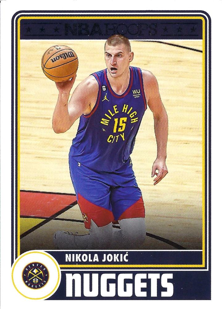 Nikola Jokic HT #291 Denver Nuggets | 2023-24 Hoops | NBA Trading Card (Used)