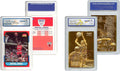 Kobe Bryant Gold & Michael Jordan Decade Fleer Rookie Cards Set - Gem-Mint 10 Condition (Set of 2)