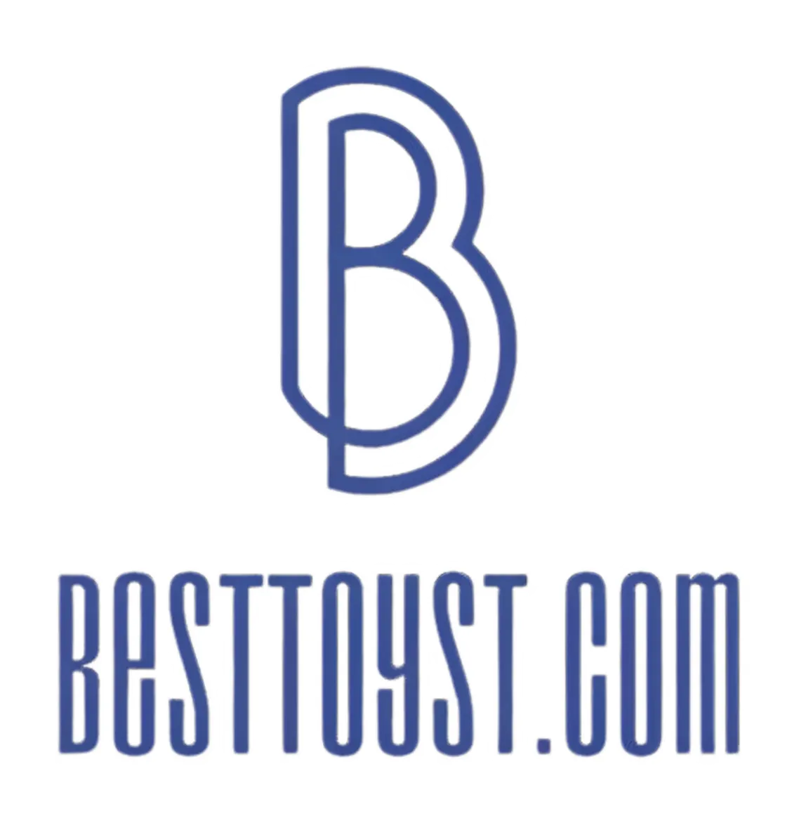 Logo of BestToySt.com featuring stylized letters B and T in blue with white outline on transparent background
