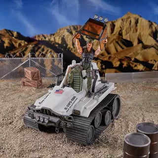 G.I. Joe Classified Series SGT Slaughter & The Triple T Tank in desert diorama setting