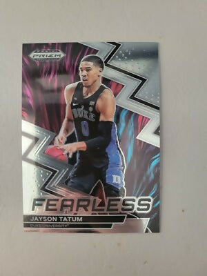 2023-24 Panini Prizm Draft Picks Jayson Tatum Fearless Insert #19