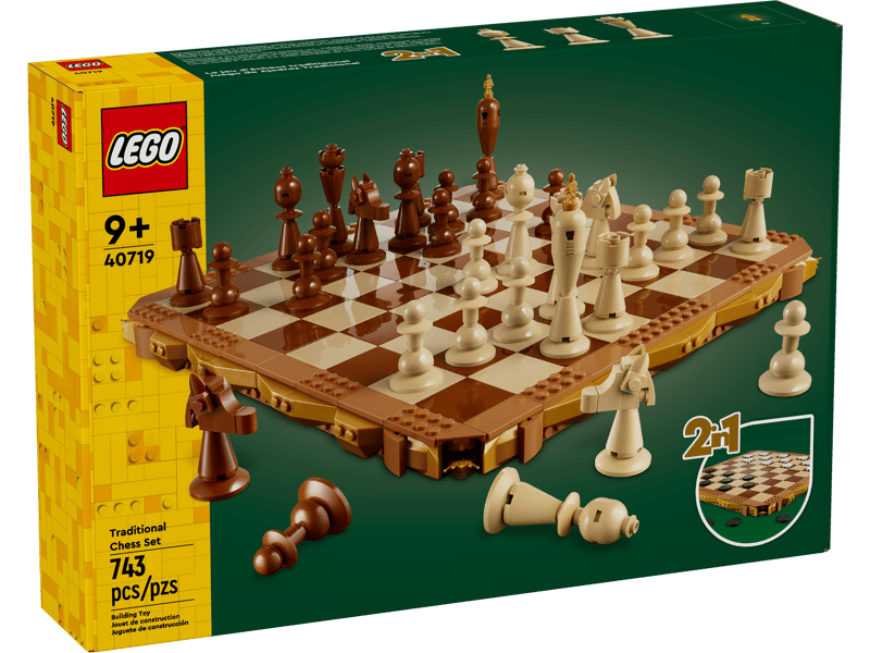 Lego 40719 Traditional Chess Set (2 in 1 includes Checkers)