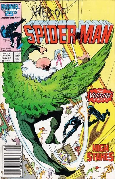 Marvel Web of Spider-Man #24 comic book cover