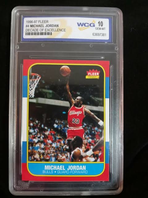 Michael Jordan #4 Decade Of Excellence 96-97 Fleer WCG 10 Gem-Mt