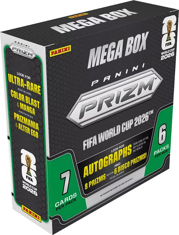 Panini America 2026 PRIZM FIFA World Cup DSG Exclusive Mega Box