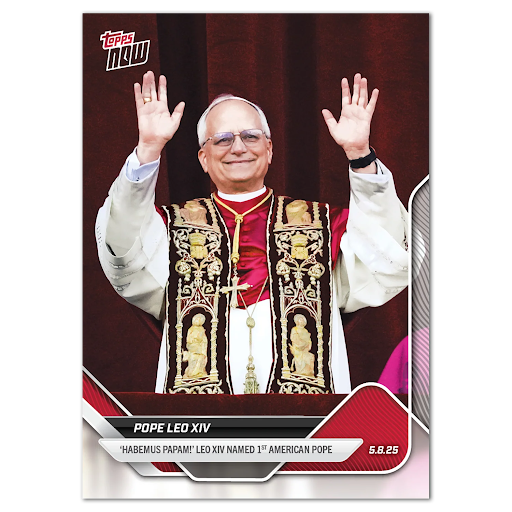 Pope Leo XIV - 2025 Topps NOW® - Card POPE trading card