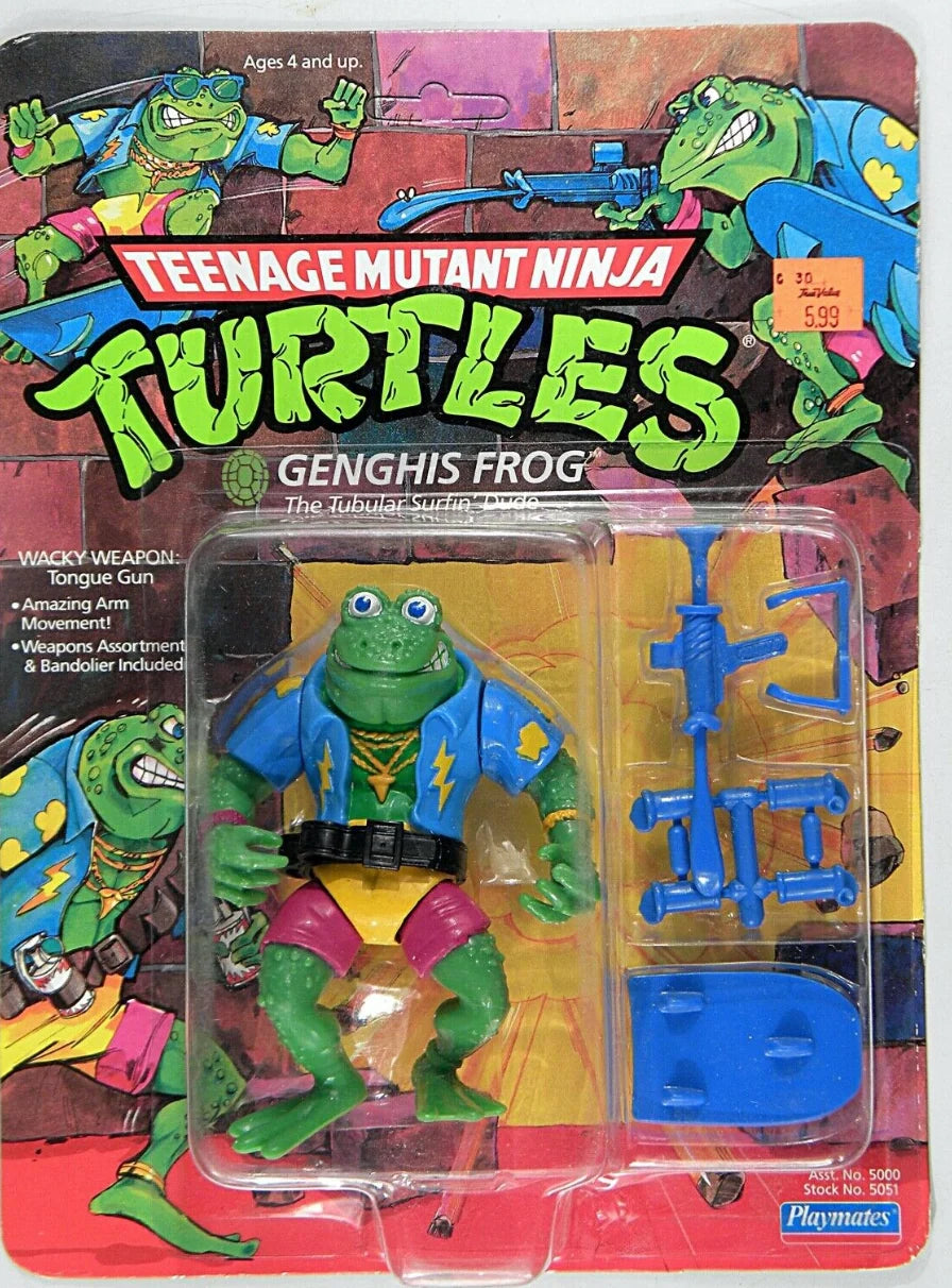 Playmates Genghis Frog 5” Action Figure Teenage Mutant Ninja Turtles TMNT Retro