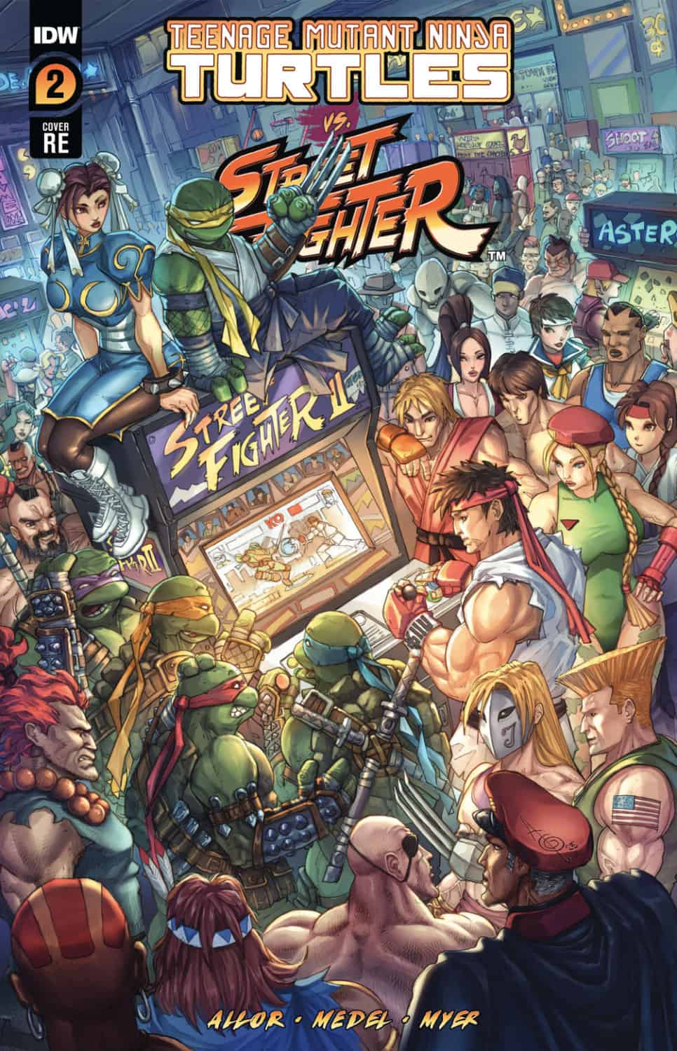 TMNT vs. Street Fighter #02 comic cover