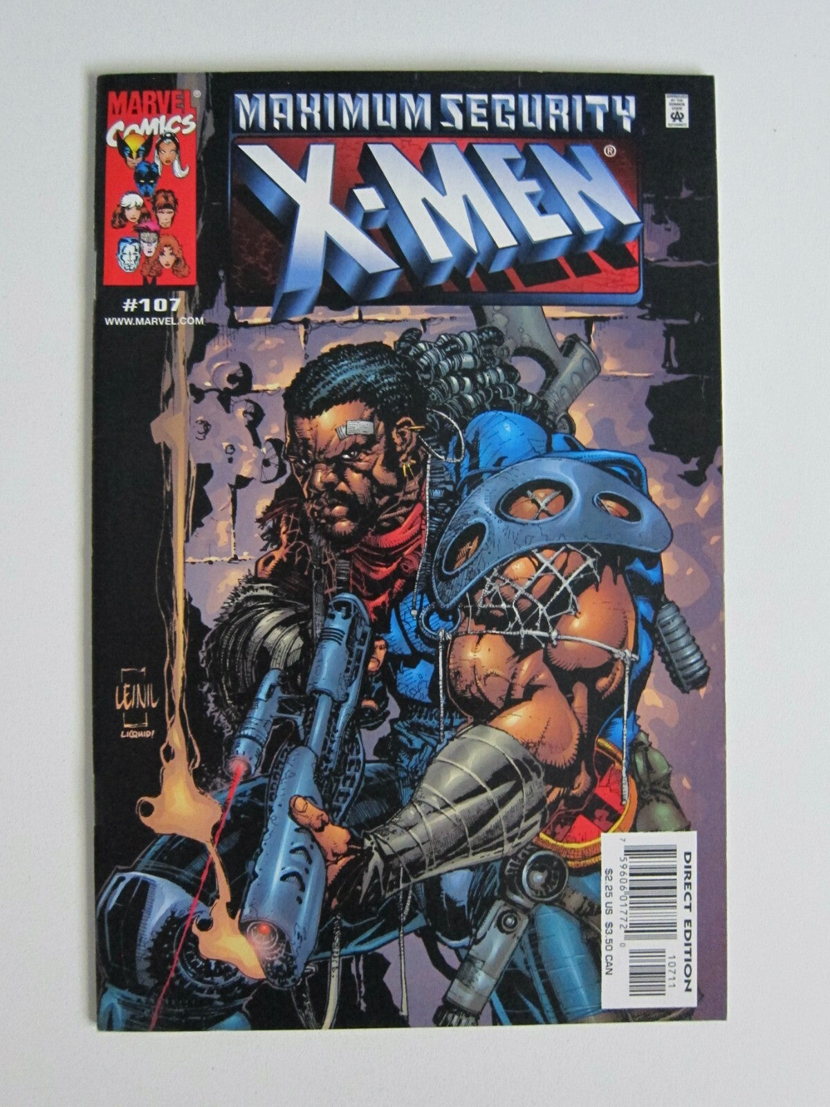 X-MEN #107 VFNM MARVEL COMICS 2000 MAXIMUM SECURITY BISHOP WOLVERINE- (comic)$