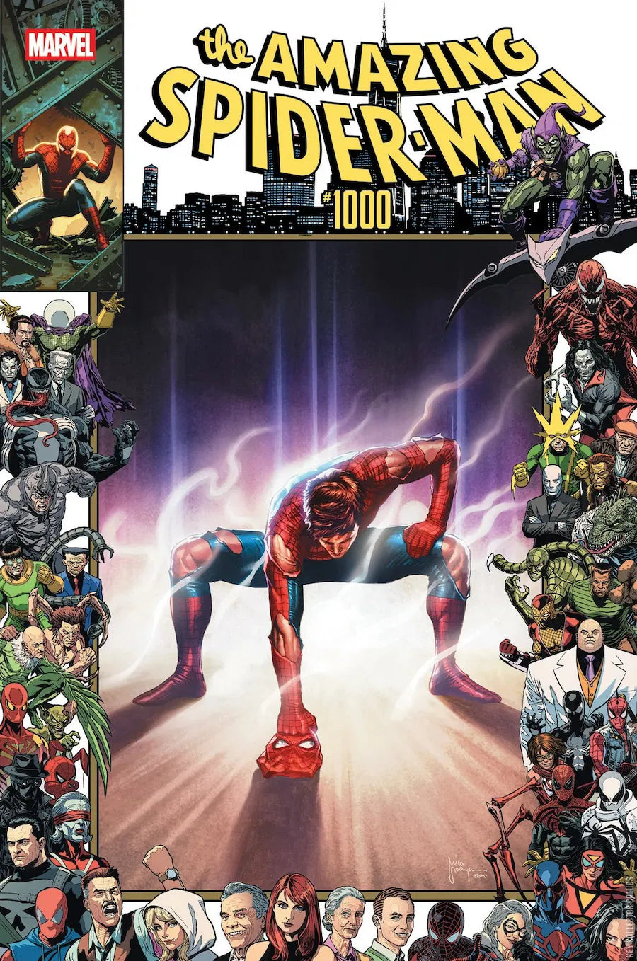 Amazing Spiderman #1000 Mico Suayan One Piece Gear 2 Homage NYCC Foil + Regular