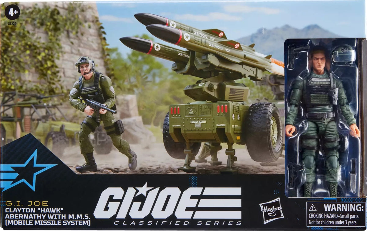 G.I. Joe Classified Series Clayton Hawk Abernathy with Mobile Missile System - Official Hasbro Packaging