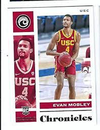 EVAN MOBLEY 2021-22 Panini Chronicles Draft Picks #2 Rookie Card RC USC Trojans Cleveland Cavaliers Basketball