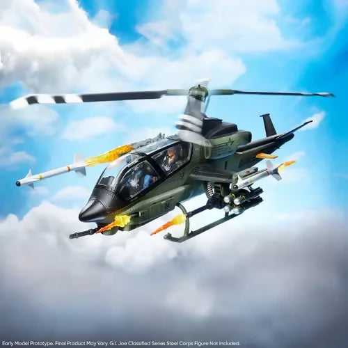 G.I. Joe Assault Copter Dragonfly (XH-1) action figure displayed